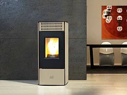 Anselmo Cola Stufa a pellet ventilata Last Calor Mara 10.4kW colore avorio volume 310mc