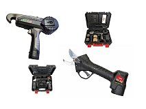 Lisam Kit de ciseaux Lisam TL 26 avec machine à lier électrique LG 25, 4 batteries et 2 chargeurs