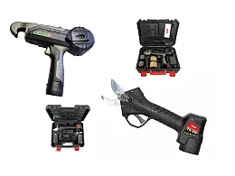 Lisam Kit de ciseaux Lisam TL 26 avec machine à lier électrique LG 25, 4 batteries et 2 chargeurs