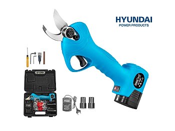 Hyundai Hyundai 35507 Sécateur à batterie avec 2 batteries 18v