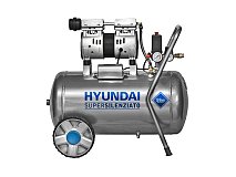 Hyundai Hyundai Oil Free 50Lt double moteur silencieux compresseur électrique 1Hp