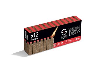 Lisa Allume-feu écologique Lisa 12 pièces durée 10 minutes