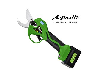 Minelli Forbice a Batteria da Potatura Minelli EnerKut EP32  con 2 Batterie 16,8V e apertura da 32mm