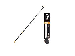 Fiskars Scie à élaguer Fiskars UPX86 avec perche télescopique extensible de 2,4 à 4 mètres et scie à métaux de 80 cm