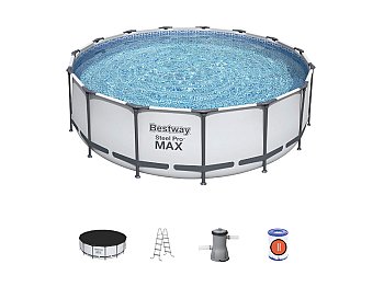 Bestway Steel Pro Max Bestway 457x122cm piscine ronde hors sol avec pompe à filtre 56438