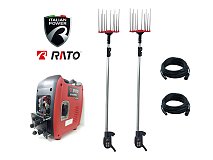 Rato Kit generatore Rato R1250HiS-4 e 2 abbacchiatori elettrici Saetta per raccolta olive