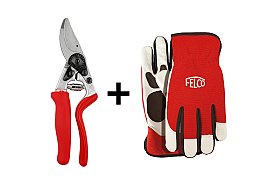 Felco Forbici da Potatura FELCO 7 Manuali per potatura con Guanti da Lavoro FELCO 702 taglia L