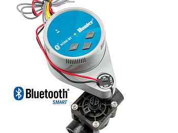 Hunter HUNTER NODE-BT-100 VALVE B Contrôleur d'irrigation de puisard à 1 station, alimenté par batterie et contrôlé par Bluetooth
