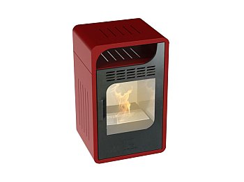 GMR Fiammetta Statica Junior 2500W poêle bioéthanol chauffage 25sqm bordeaux