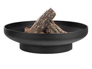 GMR Brasero Atena pour le jardin en acier peint en noir 58x15cm