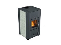 Lincar Stufa a legna ventilata Lincar Sofia potenza 7,4kW colore nero