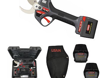 Lisam Forbice da potatura a batteria Lisam TL 42 con motore elettrico taglio da 42 mm