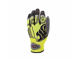 U-Power Guanti da lavoro U-Power Niko giallo fluo in materiale stretch traspirante