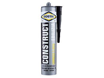 Bostik Adesivo poliuretanico Construct edilizia Bostik colore beige cartuccia 390g