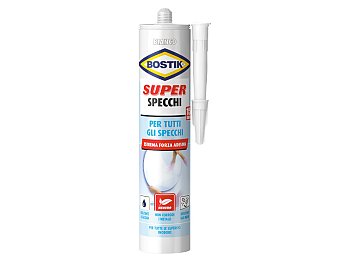 Bostik Adesivo super specchi Bostik colore bianco estrema forza adesiva cartuccia 425g