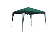 Fraschetti Gazebo per esterno portatile Tropikana 3x3mt telo in poliestere verde bianco