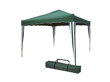 Fraschetti Gazebo extérieur pliant vert camel 3x3 structure en acier