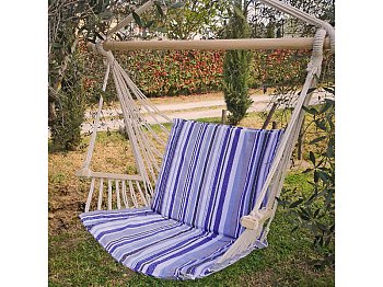 Fraschetti Hamac suspendu Chaise à bascule Twist 100x50cm multicolore