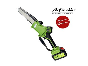 Minelli Elagueuse Minelli Ener-Q3 avec deux batteries 21v et 5.2Ah et barre de 20 cm