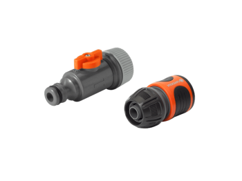 Gardena GARDENA Kit de raccordement 1989-20 pour tuyau poreux avec vanne et raccord