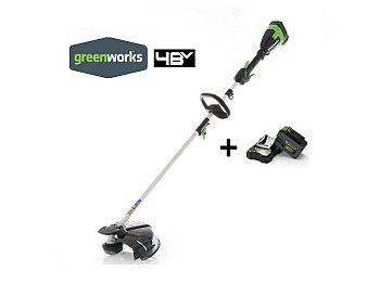 Greenworks Débroussailleuse multifonction Greenworks GD48TX 48V avec 4h de batterie et de charge