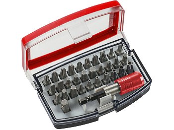 KWB Coffret d'embouts KWB 32 pièces en acier au chrome vanadium avec embouts et porte-embouts magnétique