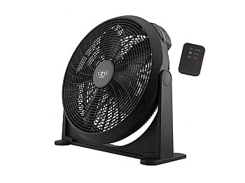 CFG CFG Black Circle 50 ventilateur de sol ou mural noir avec télécommande
