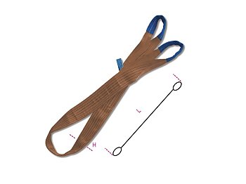 Betafer Betafer Robur 8159 2-T2 bande de levage haute ténacité à 2 plis 6000Kg