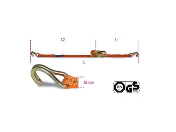 Betafer Betafer Robur 8181 6 crochets à cliquet haute ténacité 1000 kg