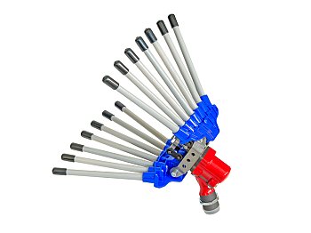 Paterlini Paterlini Valea secoueur d'olives pneumatique seulement 0,8 kg et embout anti-rayage