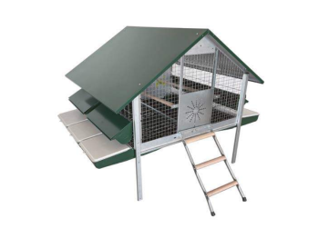 Ropet Poulailler pour poules pondeuses 100125 Ropet toit vert foncé