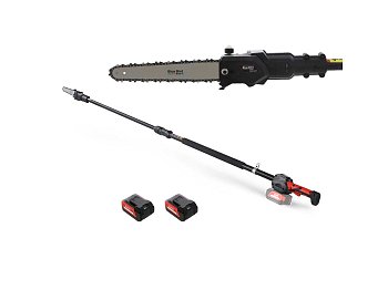 BlueBird BlueBird PCS 22-10 élagueuse sans fil sur perche télescopique avec 2 batteries 21V 5Ah