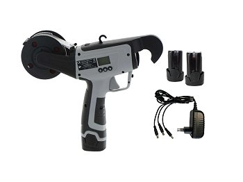 Volpi Relieuse électronique Volpi KV5 avec 2 bobines de 90m 2 batteries 14,4V 2 Ah et chargeur