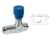 Cermag Contrôleur de débit unidirectionnel Raccordement 3/4 GAZ débit 60 l/m