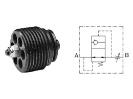 Cermag Vanne unidirectionnelle 3/8 filetage avec verrouillage automatique du parachute