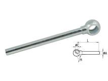 Cermag Raccordo a occhio lungo per tubo in acciaio bonderizzato diametro 10 a 15mm