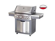 Il Bracere Barbecue a gas Generation Funpro Inox 4 bruciatori 1 fornello laterale