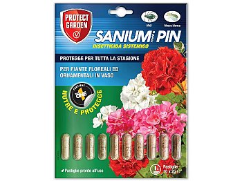 SBM Insecticide systémique Sanium PIN 10 comprimés 2g protection des plantes ornementales