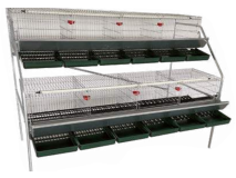 Ropet Ropet 100132 cage à poules galvanisée à 8 compartiments 210x125x180 cm 63kg, 2 étages