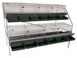 Ropet Gabbia ovaiole 8 scomparti Ropet 100132 zincato 210x125x180 cm 63kg, 2 piani