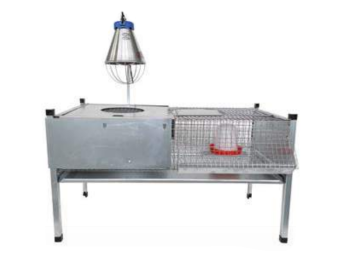 Ropet Cage de sevrage galvanisée chaude 100109 100x50x25/60 cm Ropet 10kg