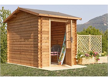 Losa Ilaria Chalet en bois 200x300x254cm Epicéa imprégné en autoclave brun Losa