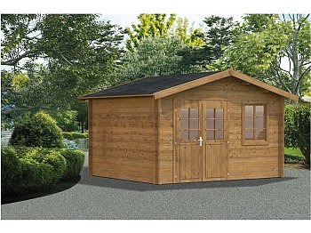 Losa Dorothy Cottage en bois d'épicéa imprégné cm380x337xH258 Losa