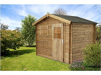 Losa Agata chalet en bois 260x200 cm Losa blockhaus à une porte et une fenêtre