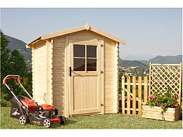 Losa Gaia Losa cottage bois de pin brut 28 mm d'épaisseur dimensions 190x190 cm