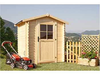 Losa Gaia Losa cottage bois de pin brut 28 mm d'épaisseur dimensions 190x190 cm