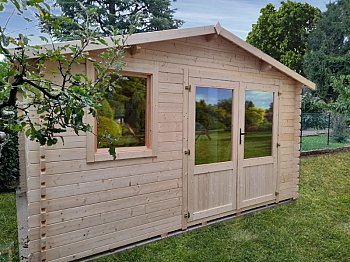 Losa Chalet en bois Genny 390x300cm Losa épaisseur du mur 34mm sapin