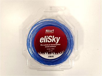 Nicart Blister spirale fil pour débroussailleuse eliSky Nicart 3.3mm 23mt haute résistance