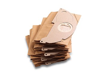 Karcher Sacs filtres en papier double couche 5 pièces pour Karcher WD2 et MV2