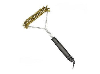 Lisa Brosse triangulaire pour le nettoyage des grilles de barbecue et des cheminées Lisa